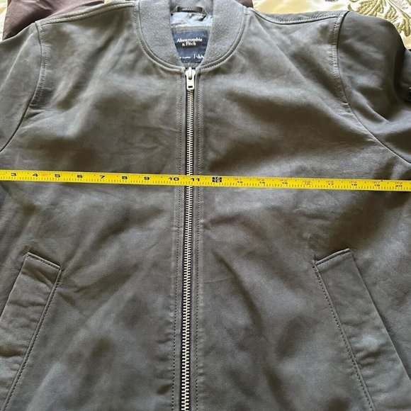 Abercrombie Genuine Suede Bomber Jacket - Picture 10 of 11